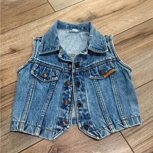 Denim Sleeveless Kids Jacket